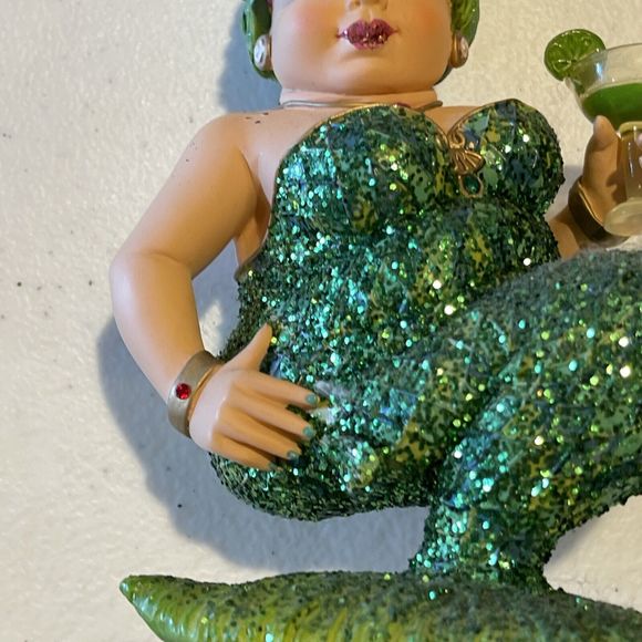 December Diamonds Mermaid Green Margarita #5520002 Sparkley Holiday Ornament - Picture 4 of 10